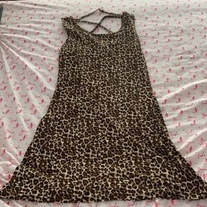 Cheetah print bodycon dress